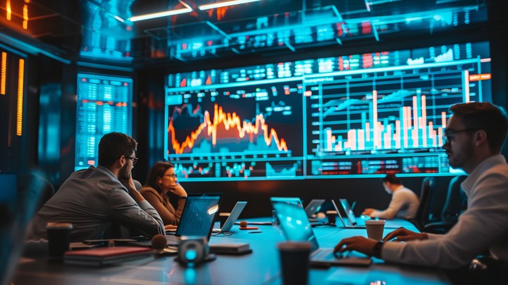 Trading charts growing